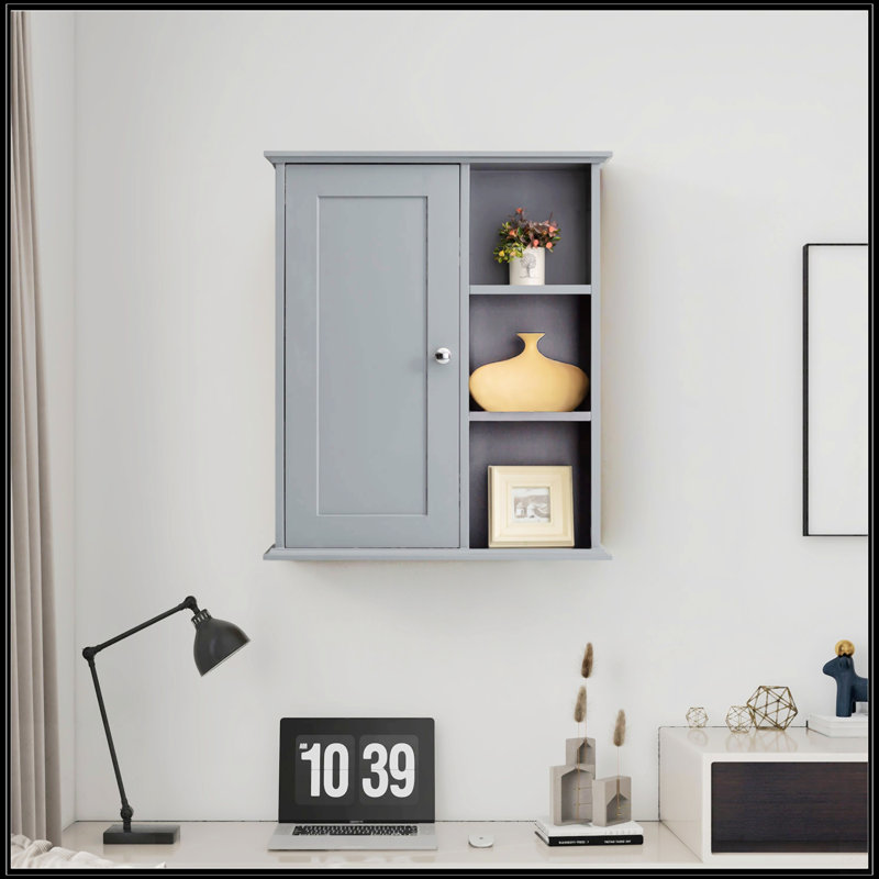 Armoire de rangement au-dessus de la toilette, Grey