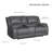 6-piece Faux Leather Reclining Sectional Sofa with Storage Console & Cup Holders-470689674