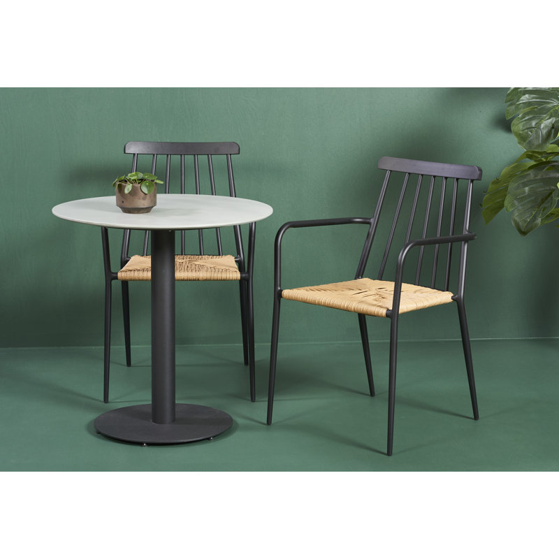 Lokshin 2 - Person Patio Dining Set with Round Table