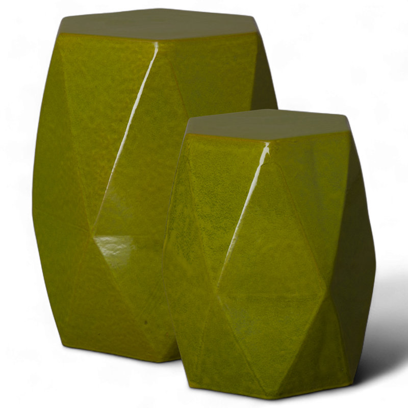 Ibtihal Garden Stool, Green