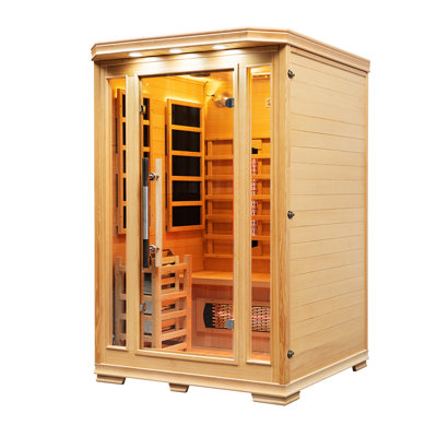 Vidalux 2 Person Hybrid Sauna With Traditional & Full Spectrum Infrared Complete Heat