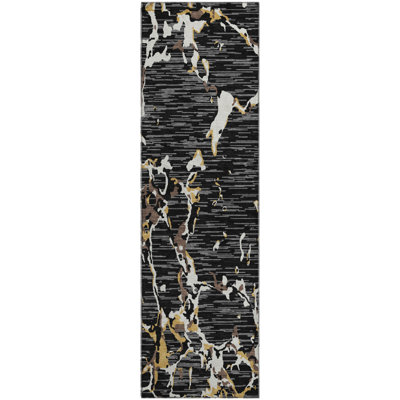Premium Machine Washable Cortes AMF1046 Striped Rug