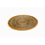 Natural Vine Round Beaded Placemats