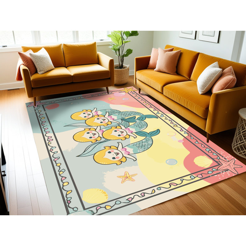 Tapis pour enfants Longshore Tides, Rectangulaire 2 pi x 3 pi