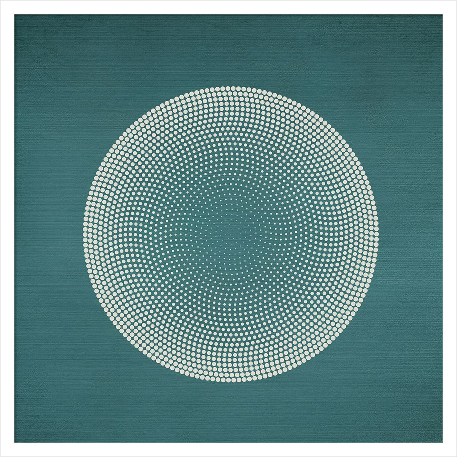 Circles Print by Incado, White, 25" H x 25" W x 1" D