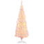 Sapin de Noël artificiel mince de 5 pi avec 160 lumières DEL chaudes et 294 pointes