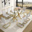 Ensemble de salle à manger 9 pièces Contemporary Glam-854250967-854250957-844563417