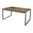 Sven Solid Wood Top Metal Base Dining Table
