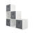 Jane 6 Box Staircase Shelf with 4 Baskets