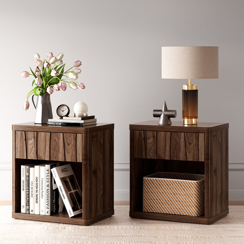 Mahlea 22.6" W 1 Drawer Nightstand - Modern Elegance