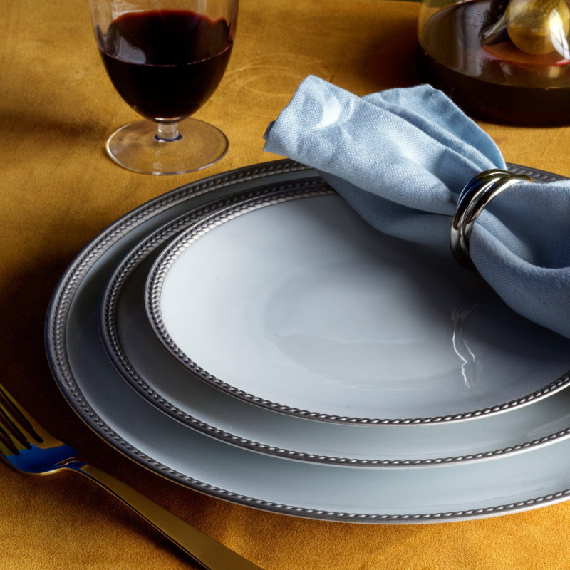 Soie Tressee Platinum Charger
