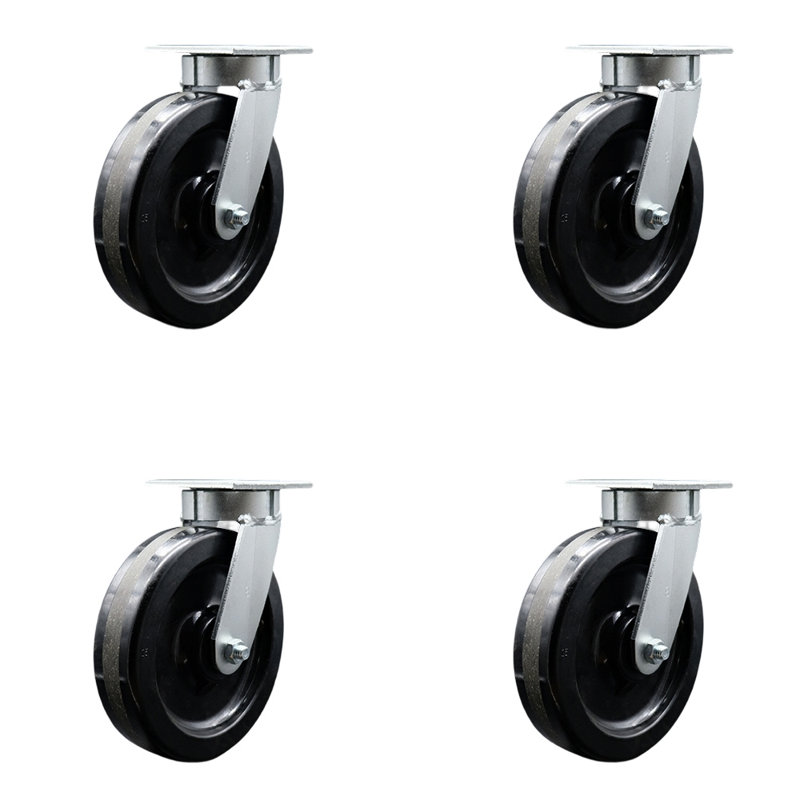 Swivel Top Plate Caster Set