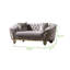 Modern Sofavanessa Loveseat Taupe