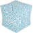 Mélange de polyester bleu ciel