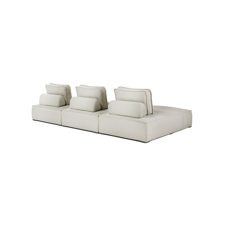 Hampton Outdoor Modular Sofa 04 In Textured Greige