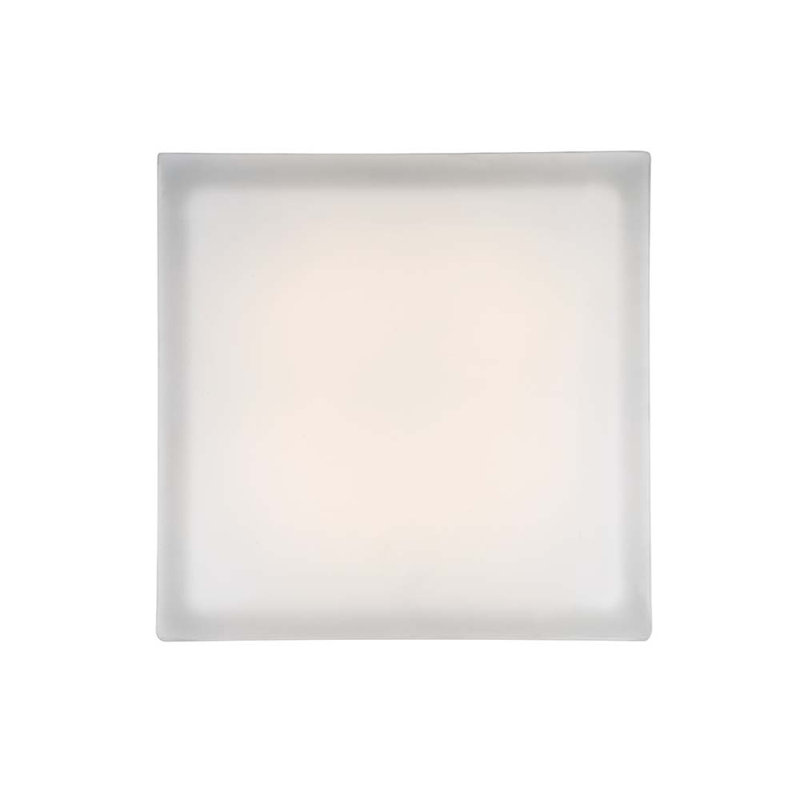 Matrix Black Glass 12" LED Indoor/Outdoor Flush Mount