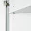 Armoire de rangement triangulaire blanche avec tablettes réglables-242456100
