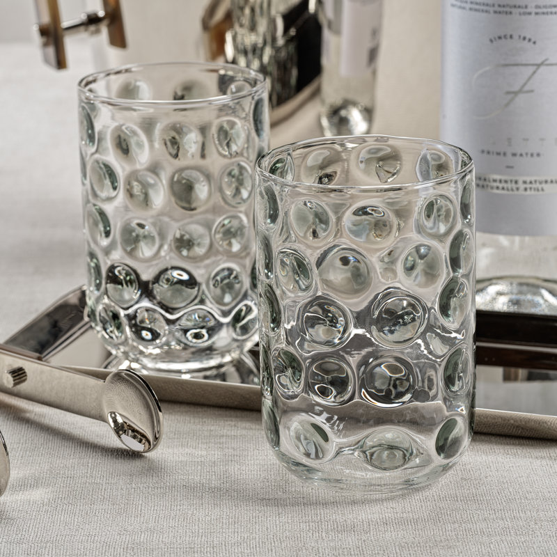 15.56oz. Drinking Glass Set, Gray