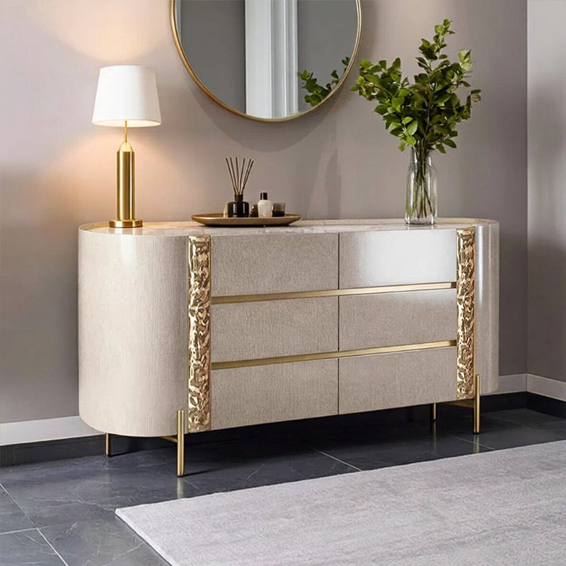 Armoire 6 tiroirs Italian Luxury, H 35,43 po x l 62,99 po x P 15,75 po