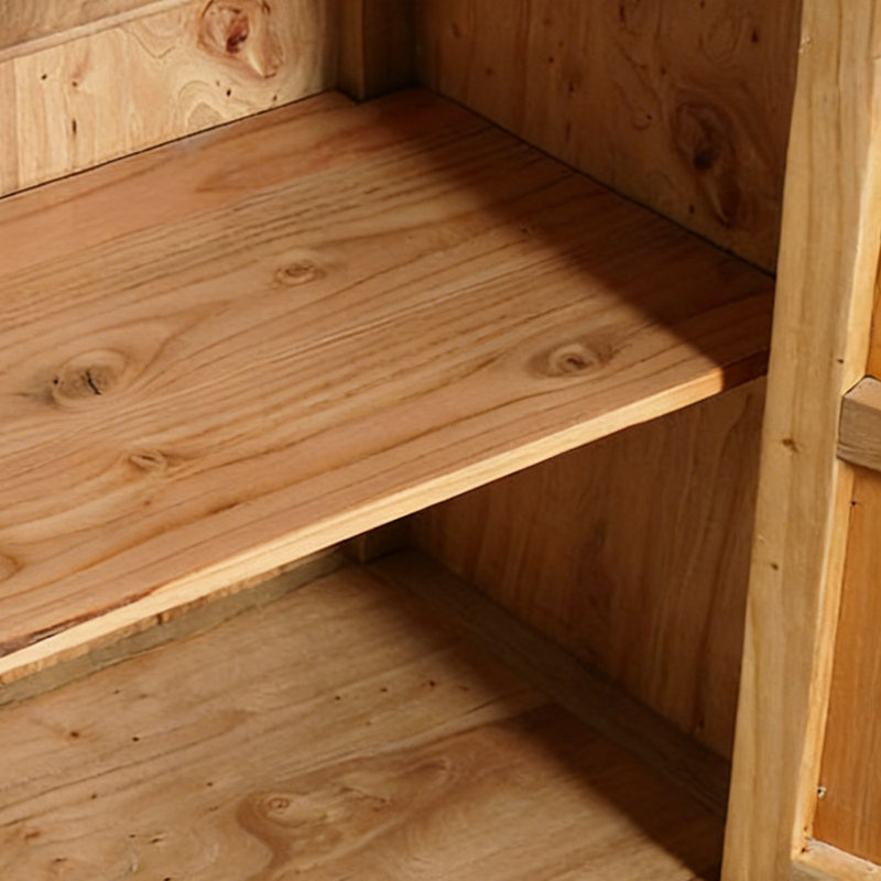 Buffet simple peint, Brun