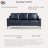 Turner 78" Wide Upholstered Square Arm Sofa with Metal Legs-97673889-125402843