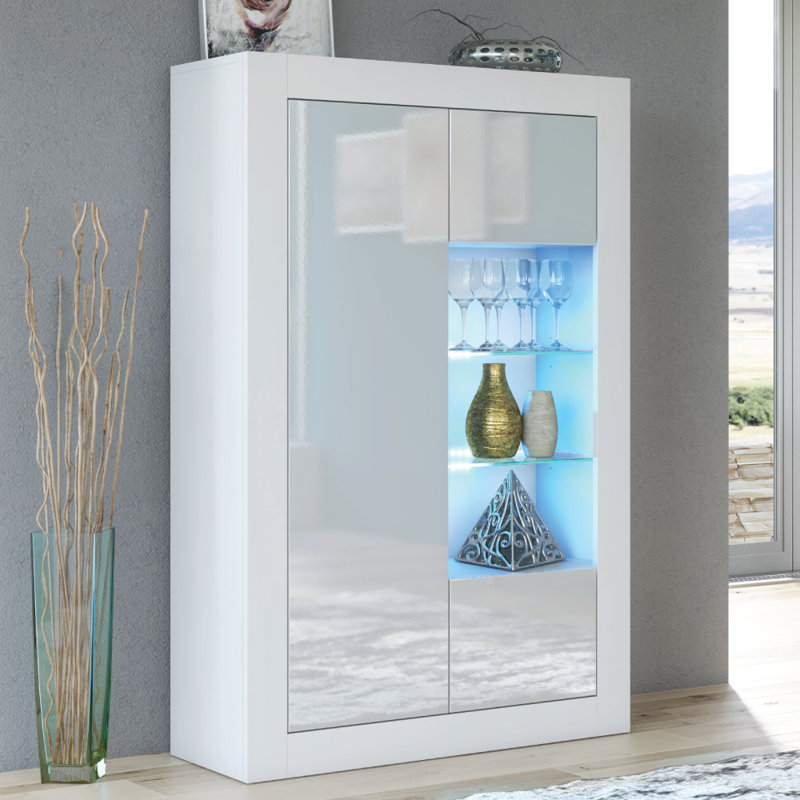 Bronya Display Cabinet, White