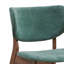 Ensemble de 2 chaises d'appoint en tissu et finition noyer