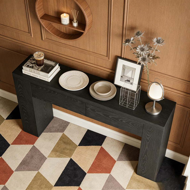 Table de canapé, table de couloir, Noir