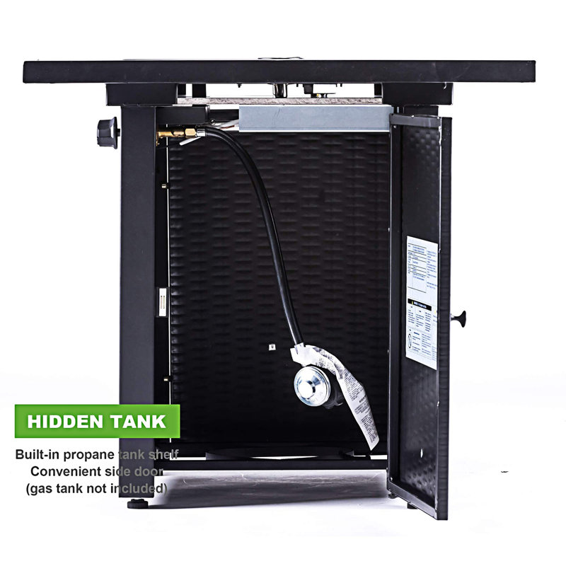 28In Outdoor Propane Fire Pit Table