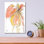 «Coral in Nature» par Jan Weiss, art mural en verre acrylique