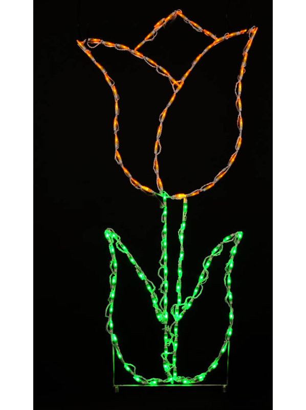 Luminaire à del tulip, Jaune
