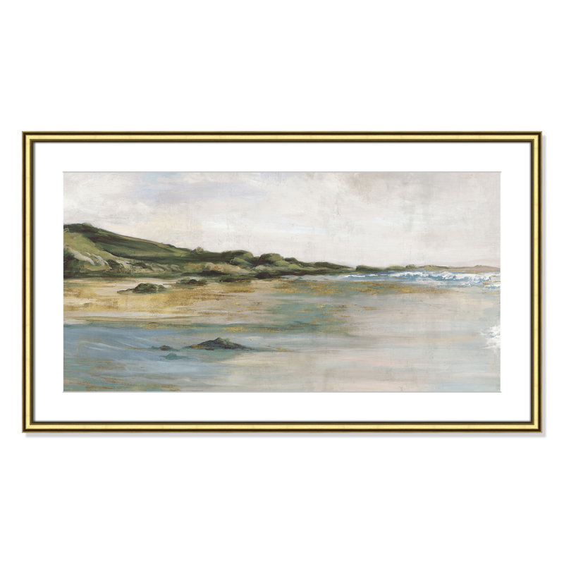 Impression «Tide’s Edge» par Casa Fine Arts, H 21,75 po x l 36,75 po x P 0,875 po, Reproduction encadrée avec passe-partout