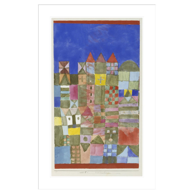 Marjamshouse par Paul Klee, impression giclée encadrée, H 41,5 po x l 27 po