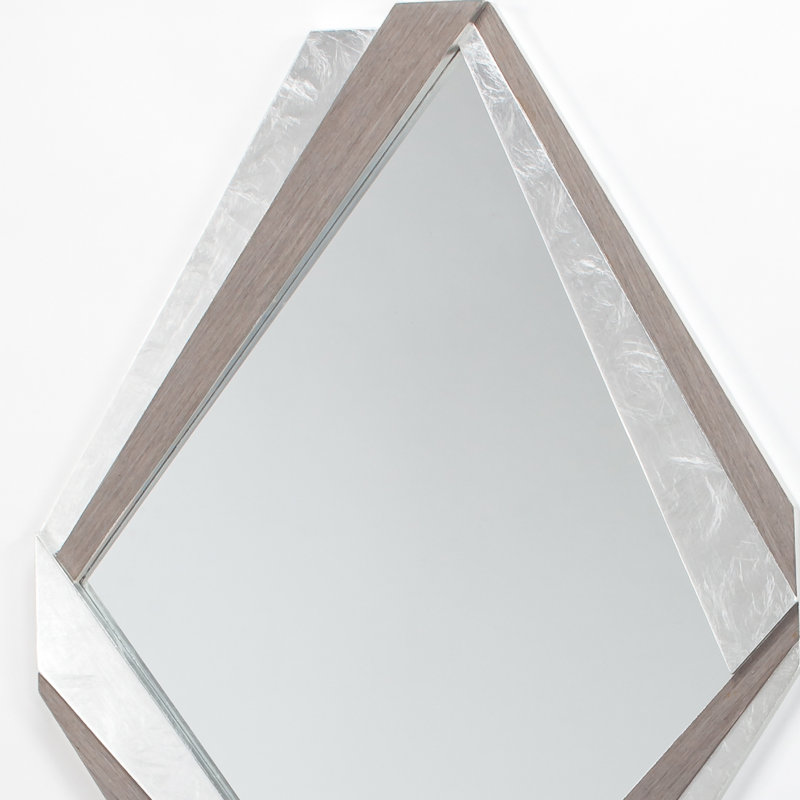 Flat Engineered Wood Wall Mirror