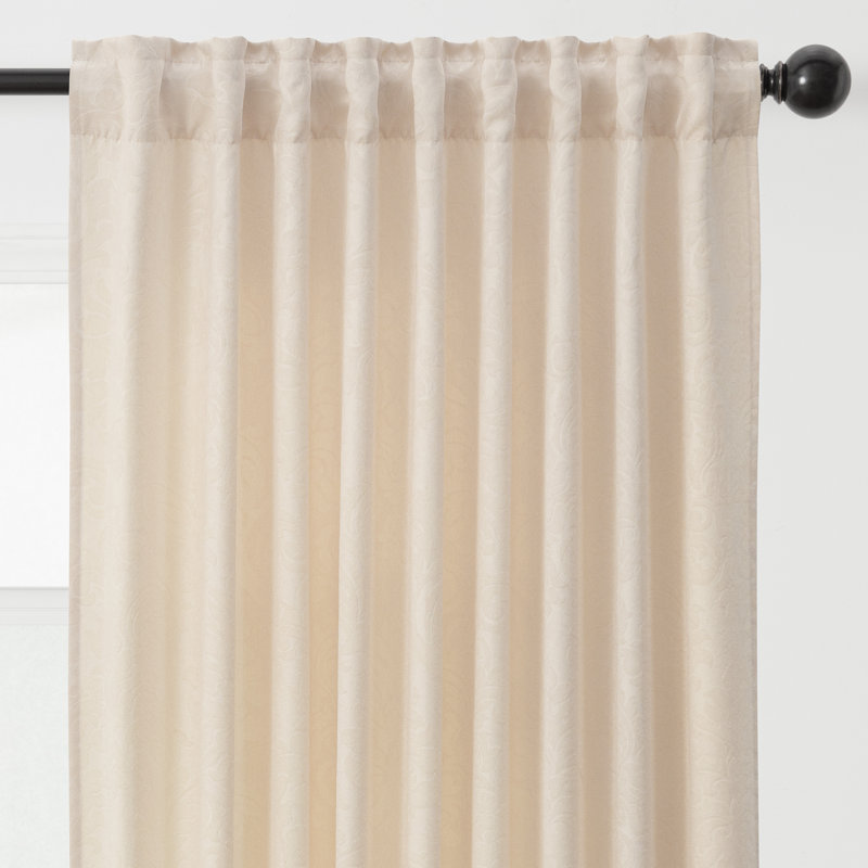 Paire de rideaux obscurcissant Berlinda, l 52" x L 84", Ivoire