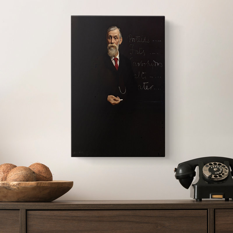 «Sir Michael Foster», toile tendue par John Collier, 12 x 18