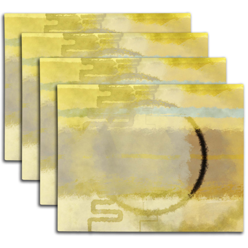 Polyester Abstract Rectangle Placemat