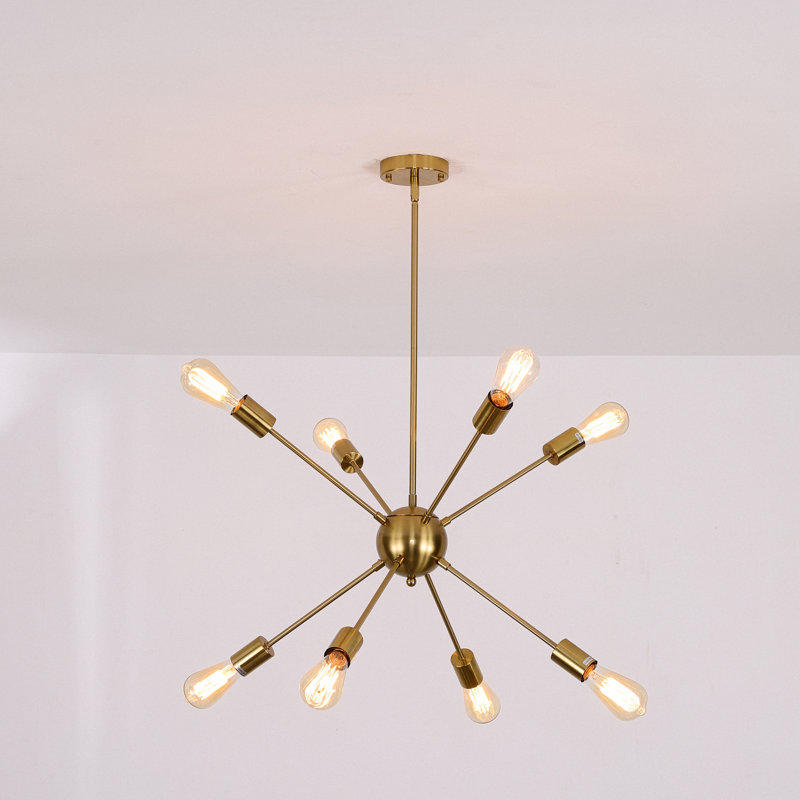 Lustre spoutnik moderne 8 lumières Eaghan Eaghan, Or
