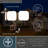 Theta 3 Light LED Outdoor Motion Sensor Adjustable Security Flood Light Bronze