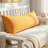 Artisan Hand Loomed Cotton Lumbar Pillow - Yellow Diamonds - 16"x48"-375436288