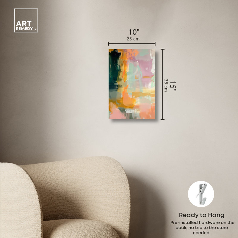 Mani Dida Colorful Abstract Canvas Wall Art, 10" x 15"