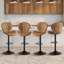 Tabouret de bar pivotant à dossier festonné-278113829