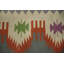 Tapis vibrant tissé à la main kilim 9 x 12 avec motifs géométriques