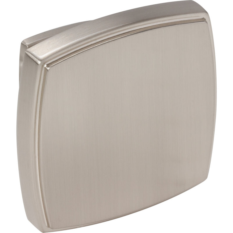 Square Knob, Satin Nickel