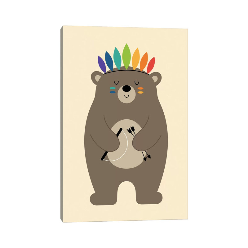 Be Brave by Andy Westface - Wrapped Canvas Print, 101.6 cm H x 66.04 cm W x 3.175 cm D