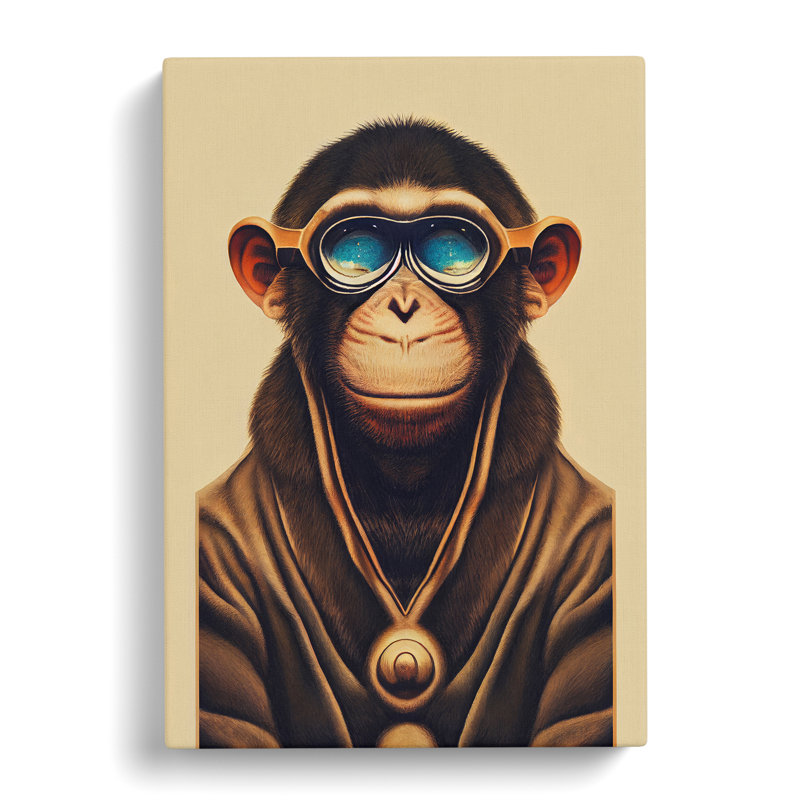 Cool Monkey - Wrapped Canvas