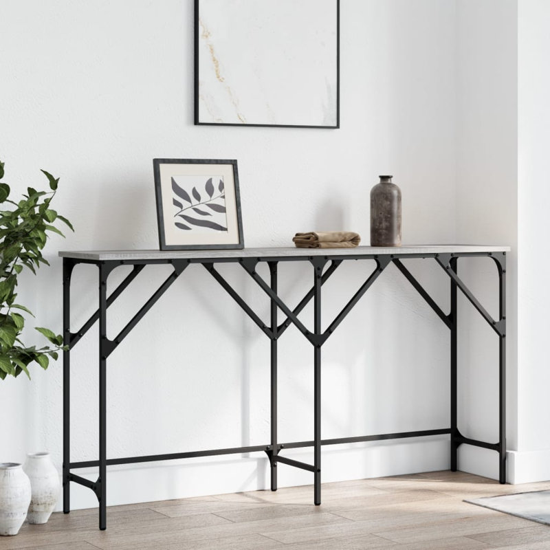 Nycole Console Table, 75 H x 140 W x 29 D cm, Grey Sonoma