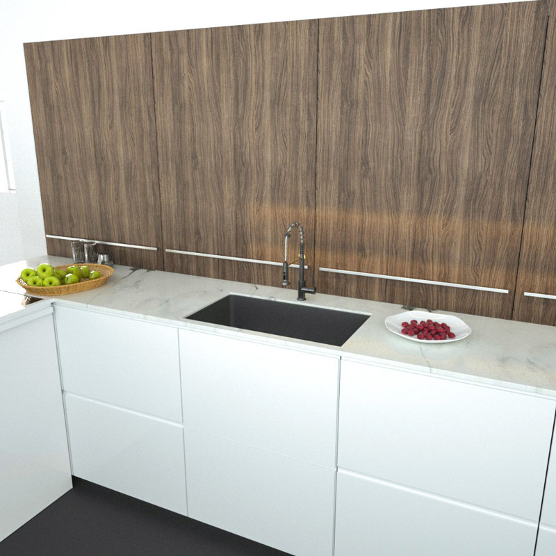 30'' L Single Bowl Stainless Steel Kitchen Sink