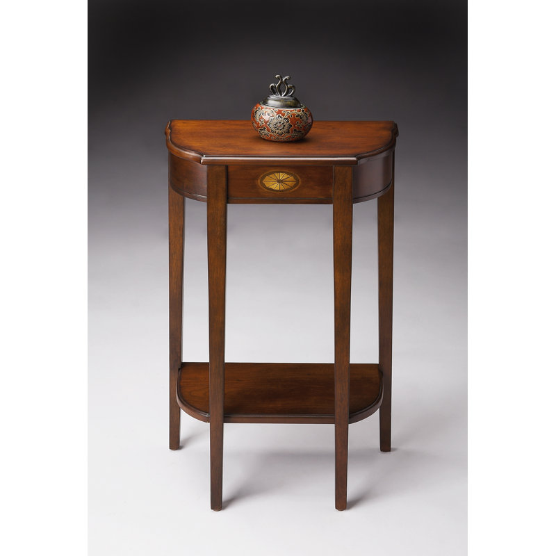 Wendell Console Table, Distressed Olive Ash Burl