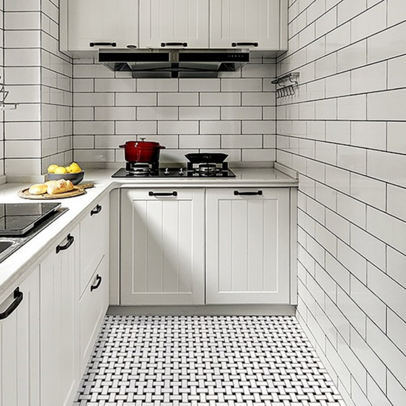 Ada 12'' x 12'' Basketweave Porcelain Mosaic Wall & Floor Tile